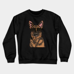 Cool German Shepherd for German Shepherd Lovers Crewneck Sweatshirt